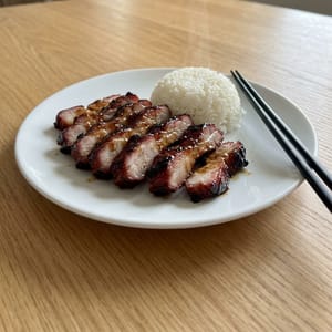 Boneless spareribs with rice