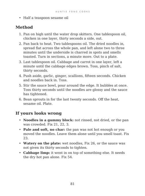 Page 81: the method written by cue and the If yours looks wrong block